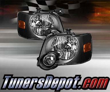 TD® Crystal Headlights (Black) - 06-10 Ford Explorer