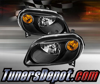 TD® Crystal Headlights (Black) - 06-11 Chevy HHR