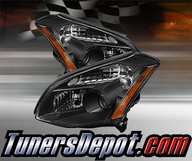 TD® Crystal Headlights (Black) - 07-08 Nissan Maxima