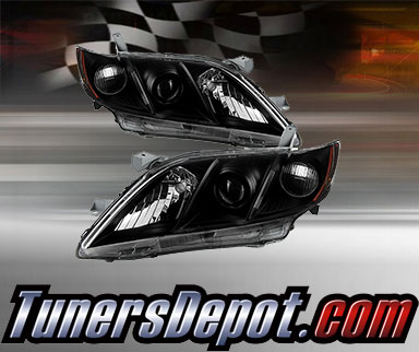 TD® Crystal Headlights (Black) - 07-09 Toyota Camry (Exc. Hybrid)