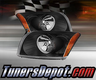 TD® Crystal Headlights (Black) - 07-12 Dodge Caliber