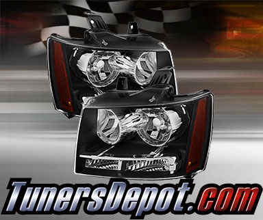 TD® Crystal Headlights (Black) - 07-14 Chevy Tahoe