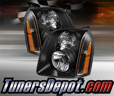 TD® Crystal Headlights (Black) - 07-14 GMC Yukon Denali/Yukon XL Denali