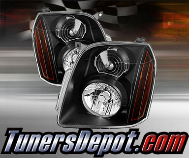 TD® Crystal Headlights (Black) - 07-14 GMC Yukon/Yukon XL (Exc. Denali)