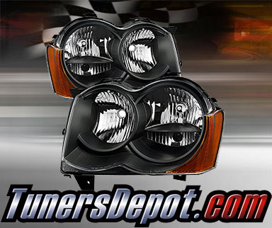 TD® Crystal Headlights (Black) - 08-10 Jeep Grand Cherokee