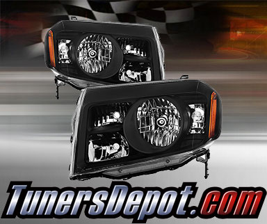 TD® Crystal Headlights (Black) - 09-11 Honda Pilot
