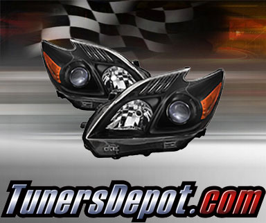 TD® Crystal Headlights (Black) - 10-11 Toyota Prius (Exc. LED Type)