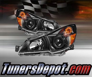 TD® Crystal Headlights (Black) - 10-12 Subaru Outback