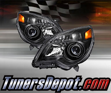 TD® Crystal Headlights (Black) - 10-13 Chevy Equinox LTZ (w/o LS/LT)