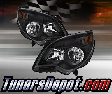 TD® Crystal Headlights (Black) - 10-15 Chevy Equinox LS/LT (w/o LTZ)