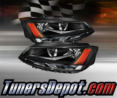 TD® Crystal Headlights (Black) - 11-14 VW Volkswagen Jetta