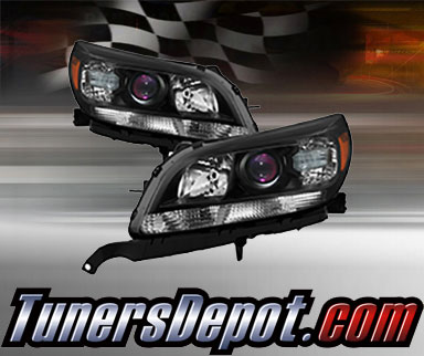 TD® Crystal Headlights (Black) - 13-15 Chevy Malibu ECO LT/LTZ