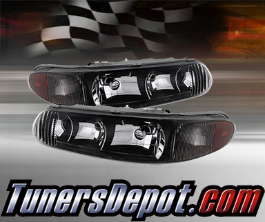 TD® Crystal Headlights (Black) - 97-05 Buick Century