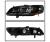 TD® Crystal Headlights (Black) - 98-02 Honda Accord