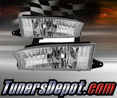 TD® Crystal Headlights (Black) - 98-99 Subaru Outback