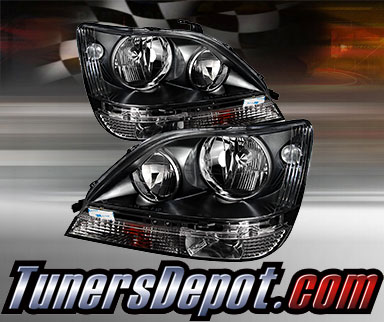 TD® Crystal Headlights (Black) - 99-03 Lexus RX300