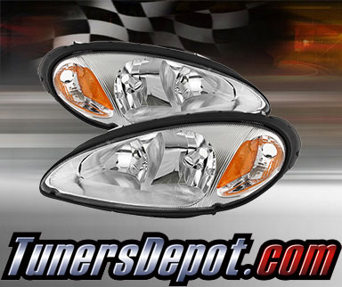 TD® Crystal Headlights (Chrome) - 01-05 Chrysler PT Cruiser