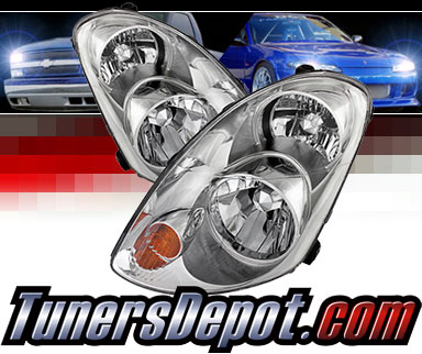 TD® Crystal Headlights (Chrome) - 03-04 Infiniti G35 4dr