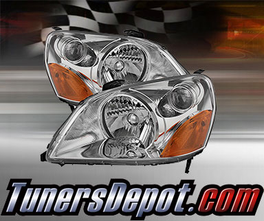 TD® Crystal Headlights (Chrome) - 03-05 Honda Pilot