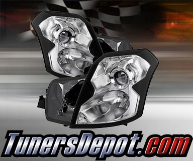 TD® Crystal Headlights (Chrome) - 03-07 Cadillac CTS