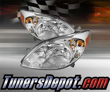 TD® Crystal Headlights (Chrome) - 03-08 Toyota Matrix
