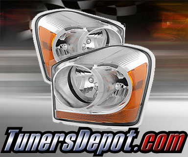 TD® Crystal Headlights (Chrome) - 04-05 Dodge Durango