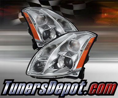 TD® Crystal Headlights (Chrome) - 04-06 Nissan Maxima