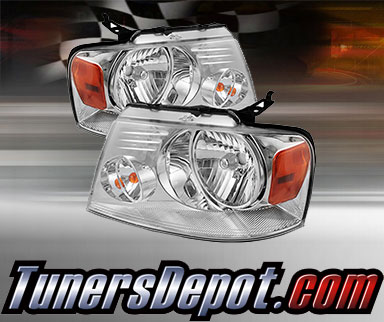 TD® Crystal Headlights (Chrome) - 04-08 Ford F-150 F150