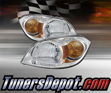 TD® Crystal Headlights (Chrome) - 05-06 Pontiac Pursuit