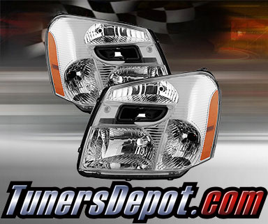 TD® Crystal Headlights (Chrome) - 05-09 Chevy Equinox