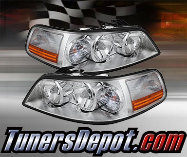 TD® Crystal Headlights (Chrome) - 05-11 Lincoln Town Car