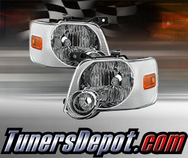 TD® Crystal Headlights (Chrome) - 06-10 Ford Explorer