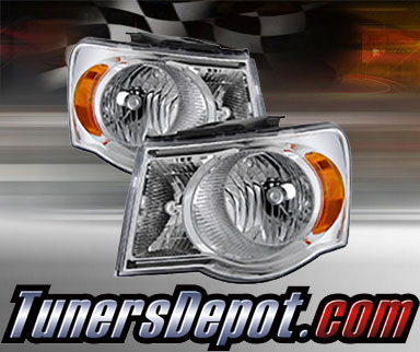 TD® Crystal Headlights (Chrome) - 07-09 Chrysler Aspen (Incl. Hybrid)