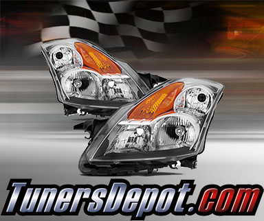 TD® Crystal Headlights (Chrome) - 07-09 Nissan Altima 4dr