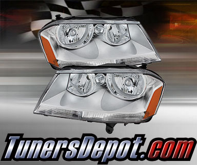 TD® Crystal Headlights (Chrome) - 08-14 Dodge Avenger