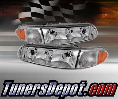 TD® Crystal Headlights (Chrome) - 97-04 Buick Regal