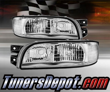 TD® Crystal Headlights (Chrome) - 97-99 Buick LeSabre