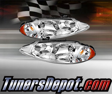 TD® Crystal Headlights (Chrome) - 98-04 Dodge Intrepid