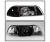 TD® Crystal Headlights + Corner + Parking Lights Set (Black) - 87-93 Ford Mustang