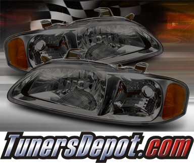 TD® Crystal Headlights (Smoke) - 00-03 Nissan Sentra