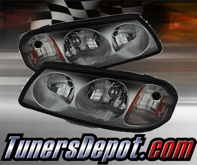 TD® Crystal Headlights (Smoke) - 00-04 Chevy Impala