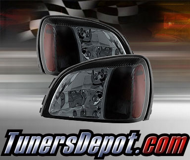 TD® Crystal Headlights (Smoke) - 00-05 Cadillac DeVille