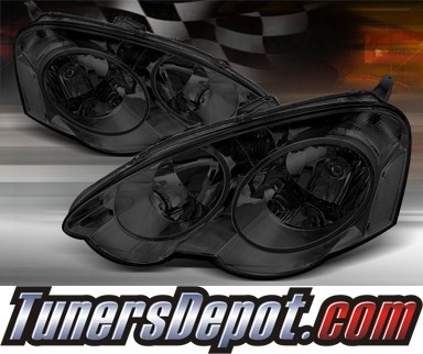 TD® Crystal Headlights (Smoke) - 02-04 Acura RSX