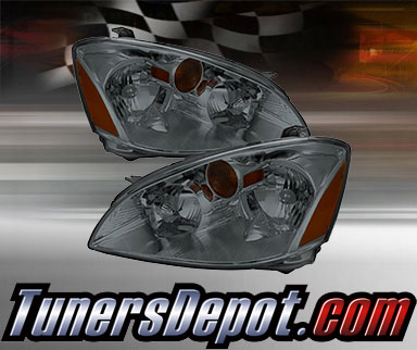 TD® Crystal Headlights (Smoke) - 02-04 Nissan Altima