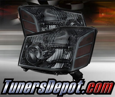 TD® Crystal Headlights (Smoke) - 04-15 Nissan Titan