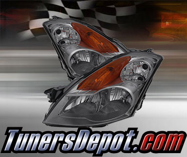 TD® Crystal Headlights (Smoke) - 07-09 Nissan Altima 4dr