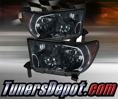TD® Crystal Headlights (Smoke) - 07-13 Toyota Tundra (w/o Washer)