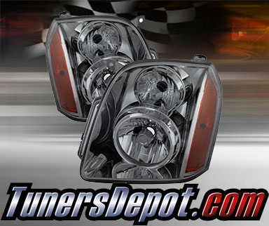 TD® Crystal Headlights (Smoke) - 07-14 GMC Yukon/Yukon XL (Exc. Denali)