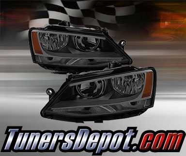 TD® Crystal Headlights (Smoke) - 11-14 VW Volkswagen Jetta