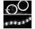 TD® DRL LED Halo Projector Headlights (Black) - 05-11 Toyota Tacoma